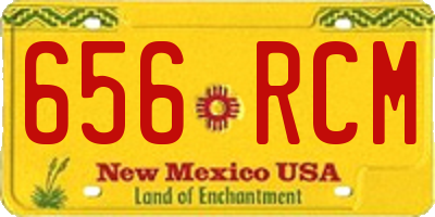 NM license plate 656RCM