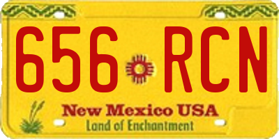 NM license plate 656RCN