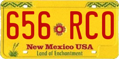 NM license plate 656RCO