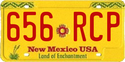 NM license plate 656RCP