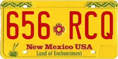 NM license plate 656RCQ