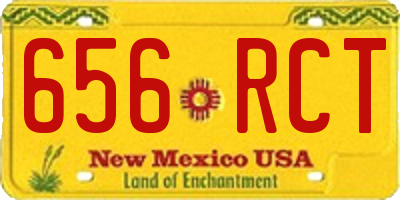 NM license plate 656RCT