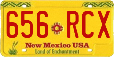 NM license plate 656RCX