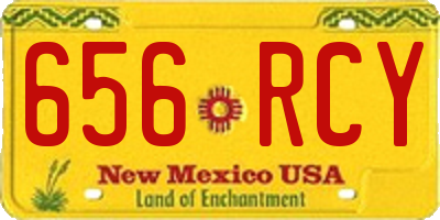 NM license plate 656RCY