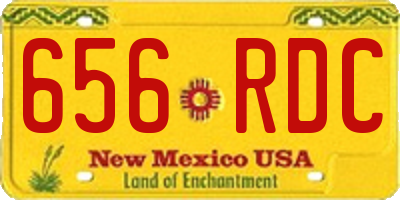 NM license plate 656RDC