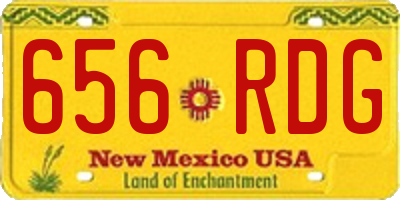NM license plate 656RDG