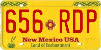 NM license plate 656RDP