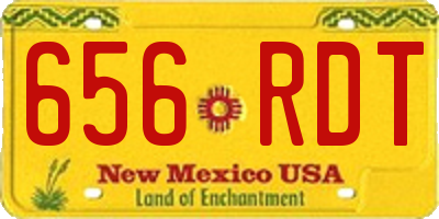 NM license plate 656RDT