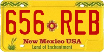 NM license plate 656REB