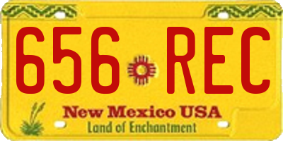 NM license plate 656REC