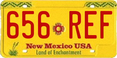 NM license plate 656REF