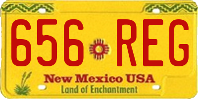 NM license plate 656REG