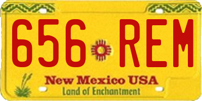 NM license plate 656REM