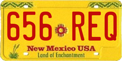 NM license plate 656REQ