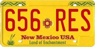 NM license plate 656RES