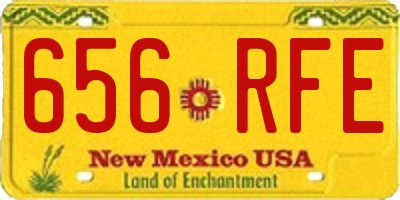 NM license plate 656RFE