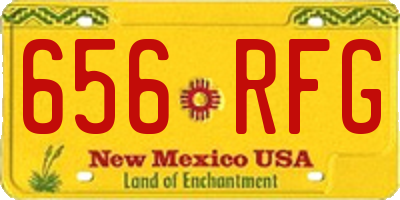 NM license plate 656RFG