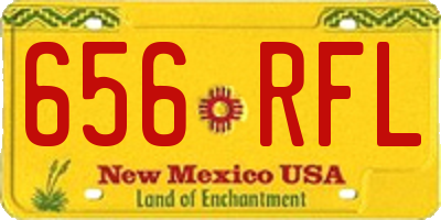 NM license plate 656RFL