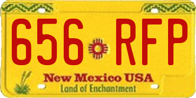 NM license plate 656RFP