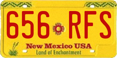 NM license plate 656RFS