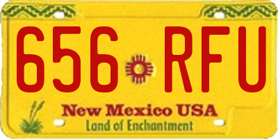 NM license plate 656RFU