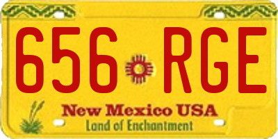 NM license plate 656RGE
