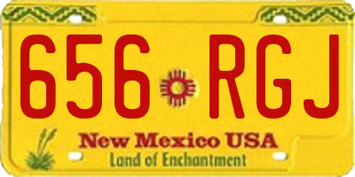 NM license plate 656RGJ