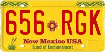 NM license plate 656RGK