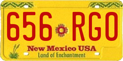 NM license plate 656RGO