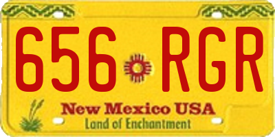 NM license plate 656RGR