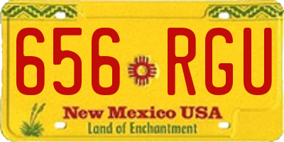 NM license plate 656RGU