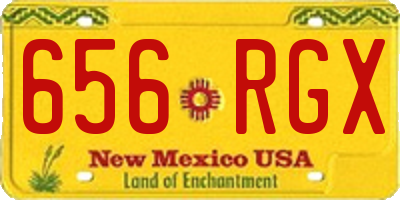 NM license plate 656RGX