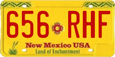 NM license plate 656RHF