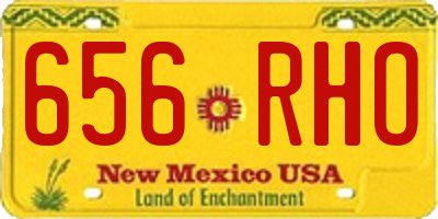 NM license plate 656RHO