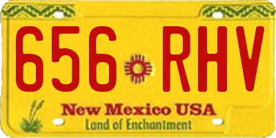NM license plate 656RHV
