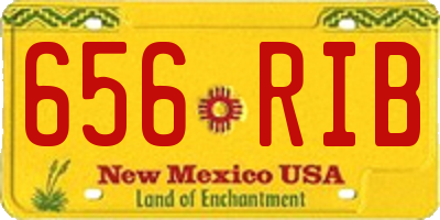 NM license plate 656RIB