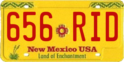 NM license plate 656RID