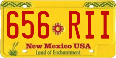 NM license plate 656RII