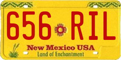 NM license plate 656RIL