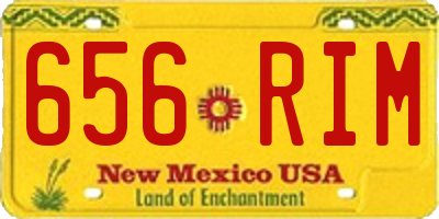 NM license plate 656RIM