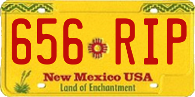 NM license plate 656RIP