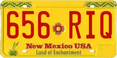 NM license plate 656RIQ