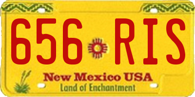 NM license plate 656RIS
