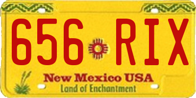 NM license plate 656RIX