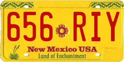NM license plate 656RIY