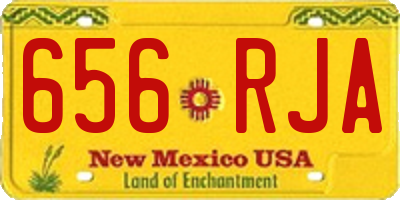 NM license plate 656RJA