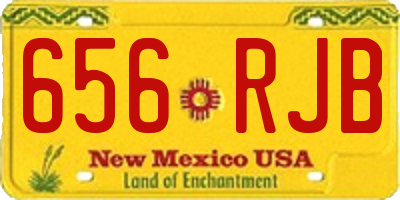 NM license plate 656RJB
