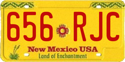NM license plate 656RJC