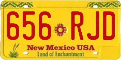 NM license plate 656RJD