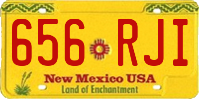 NM license plate 656RJI